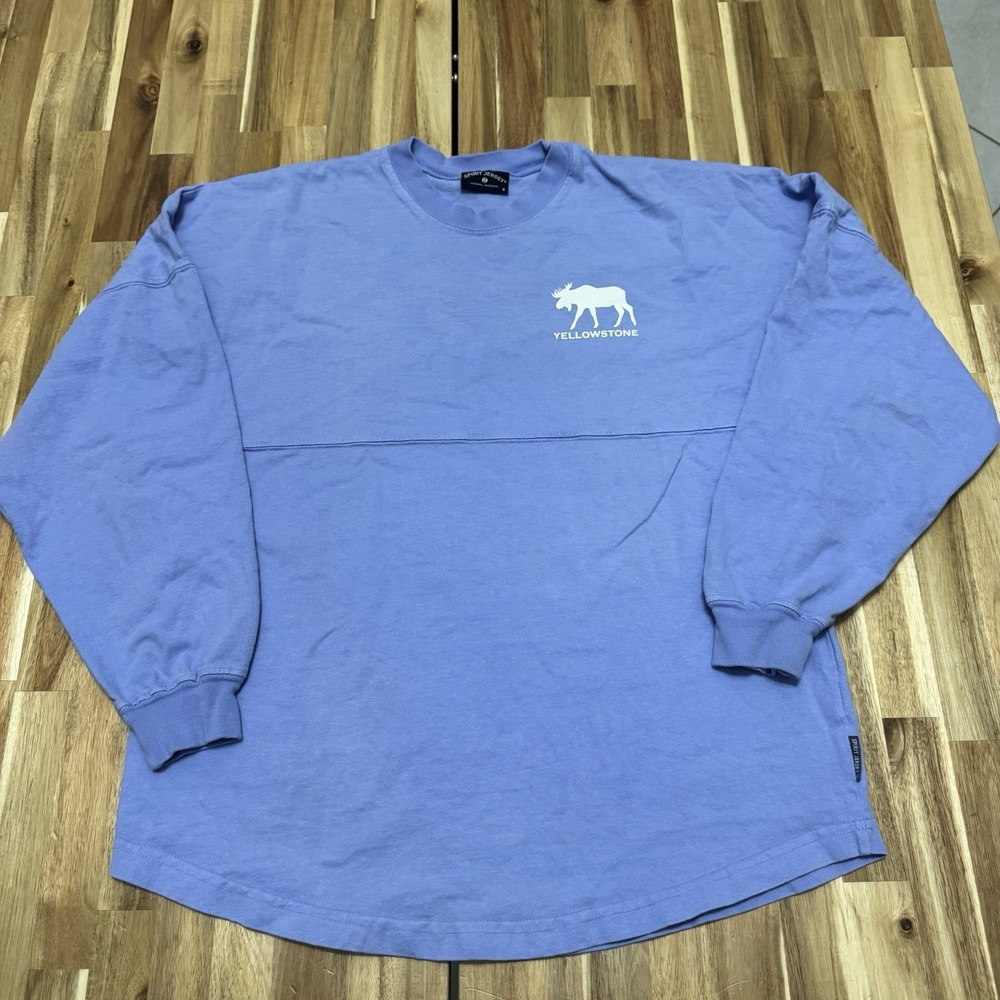 Yellowstone National Park Shirt Adult S Spirit Jersey Purple Long Sleeve Outdoor